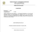 TERMO DE RATIFICAÇÃO / LOCAÇÃO DE IMÓVEL PARA GARAGEM DO VEÍCULO DA CÂMARA